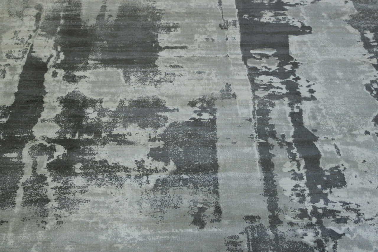 Modern Abstract Design rug corner detail