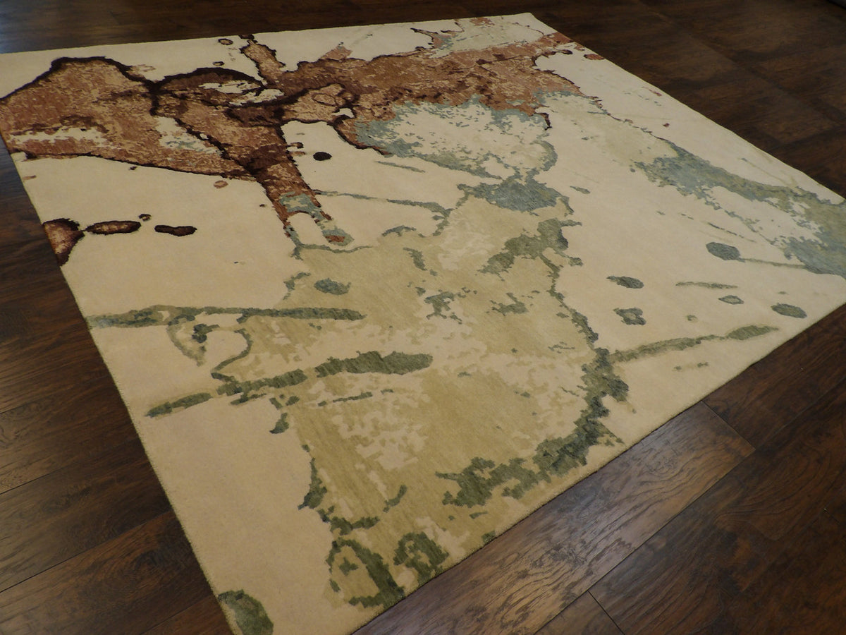 Full view of Transitional Flash Design rug