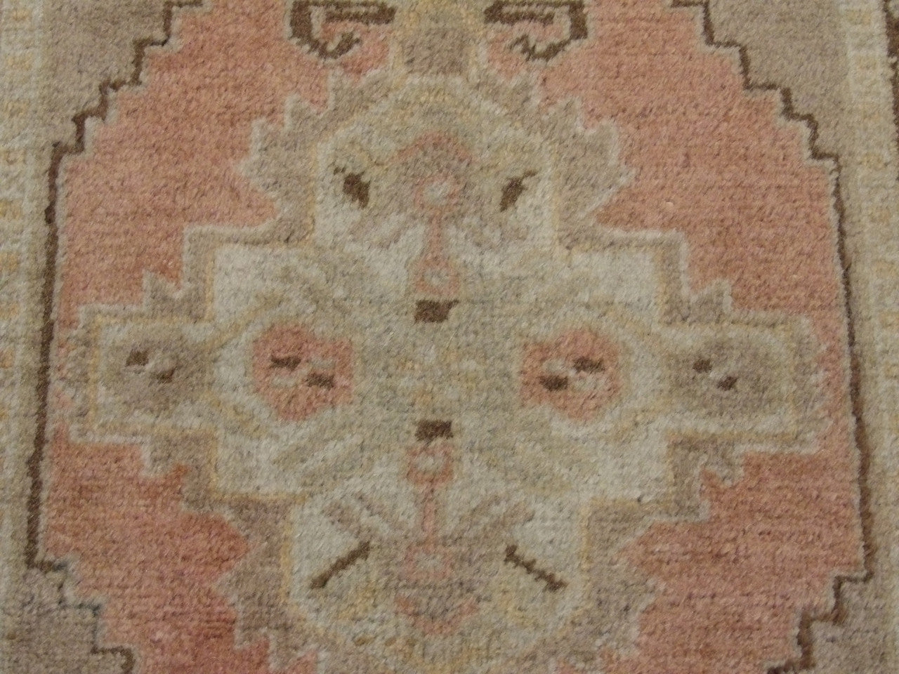 Back of Vintage Turk Anatolian Antique Yastik hand-knotted rug