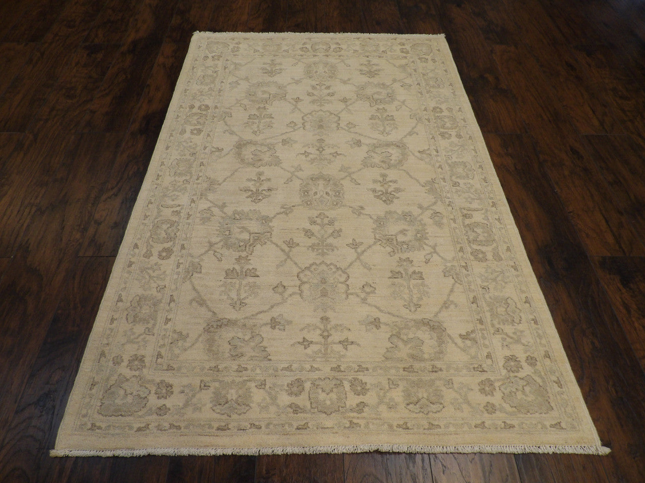Close-up of wool pile, Beige rug