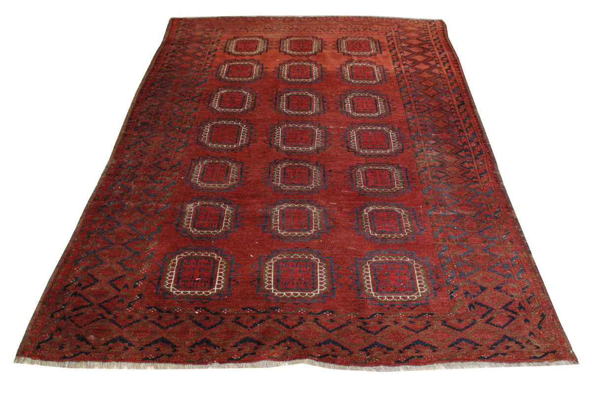Close-up of wool pile, Red rug
