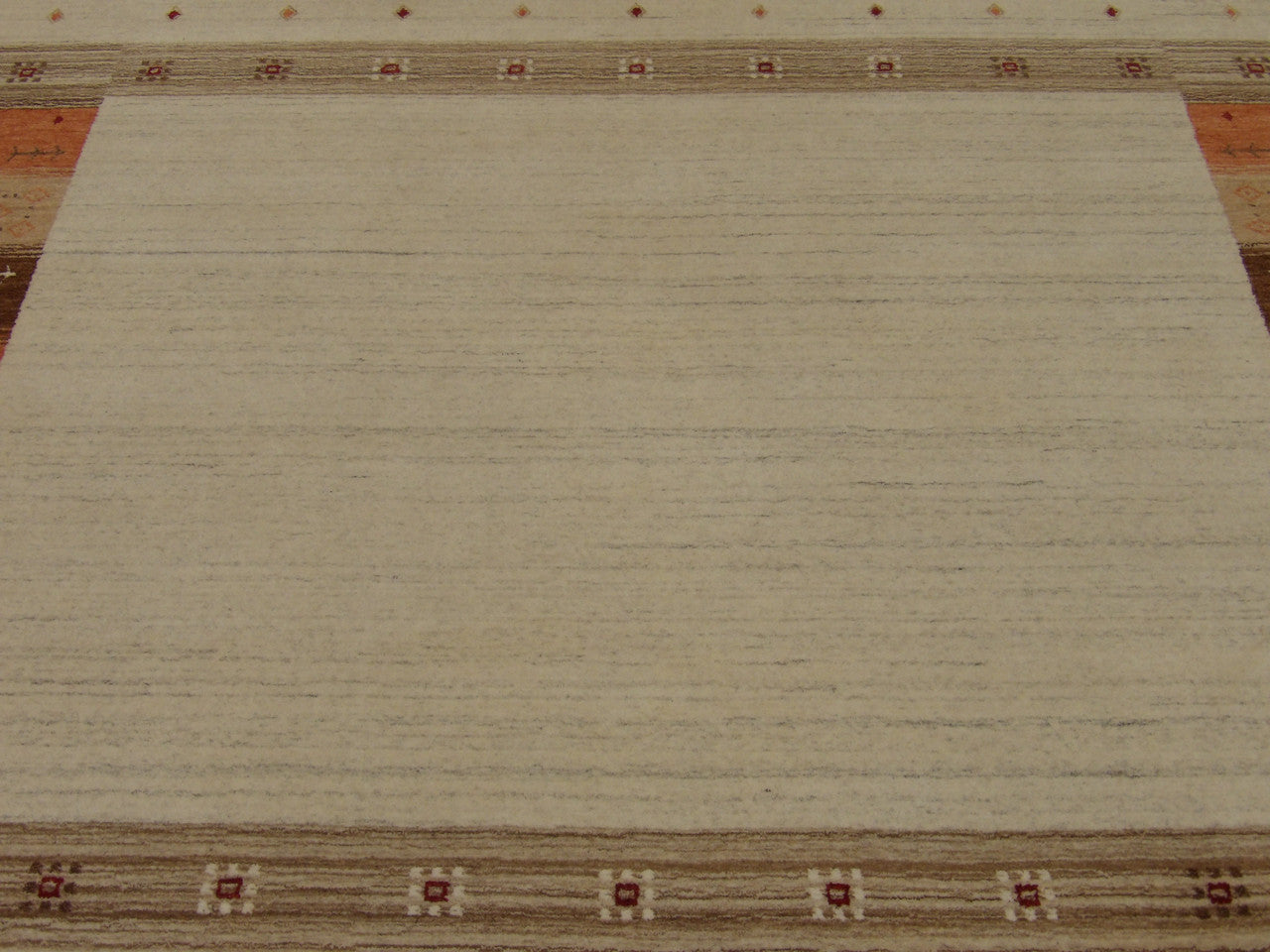 Back of Gabbeh hand-knotted rug