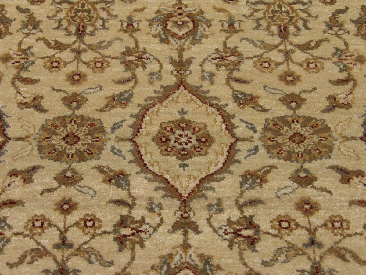 Back of Indo Chobi hand-knotted rug
