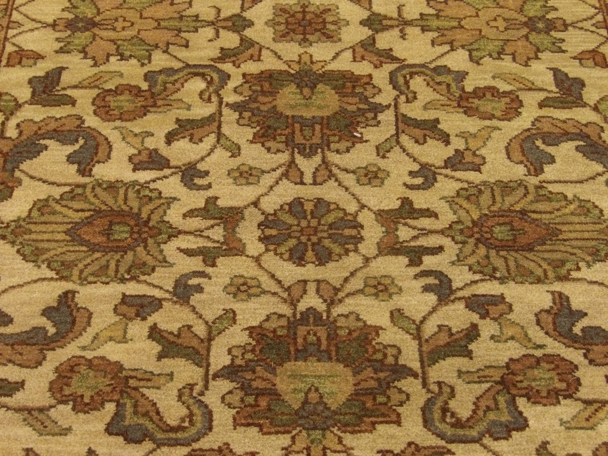 Back of Jaipur Kashan Antique Wash hand-knotted rug