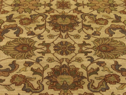 Back of Jaipur Kashan Antique Wash hand-knotted rug