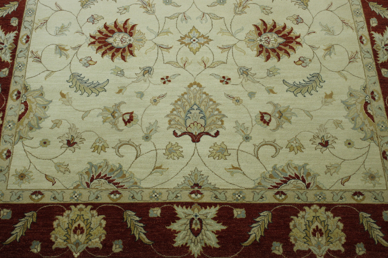 Full view of Traditional Agra Ziegler Chobi rug