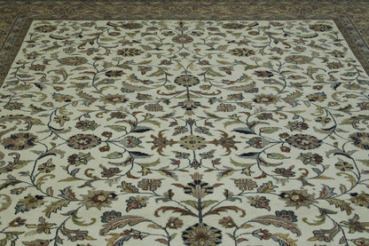 Back of Traditional Fine Herati hand-knotted rug