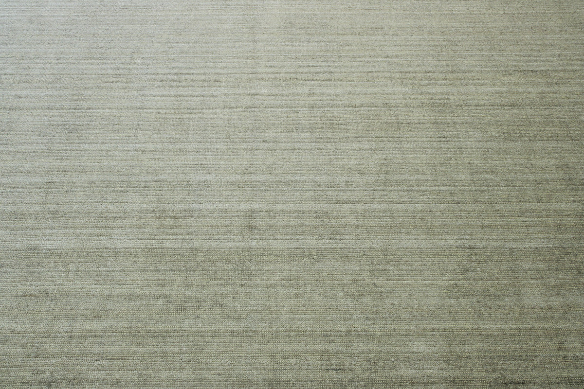 Brown & Gray Modern Grass Design rug in room setting