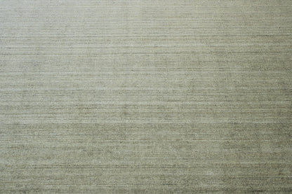 Brown & Gray Modern Grass Design rug in room setting