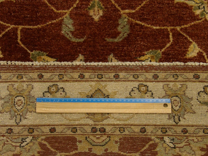 Kashan Oushak / Peshawar hand-knotted wool runner in Beige, 3'0" x 14'11", SKU W1165