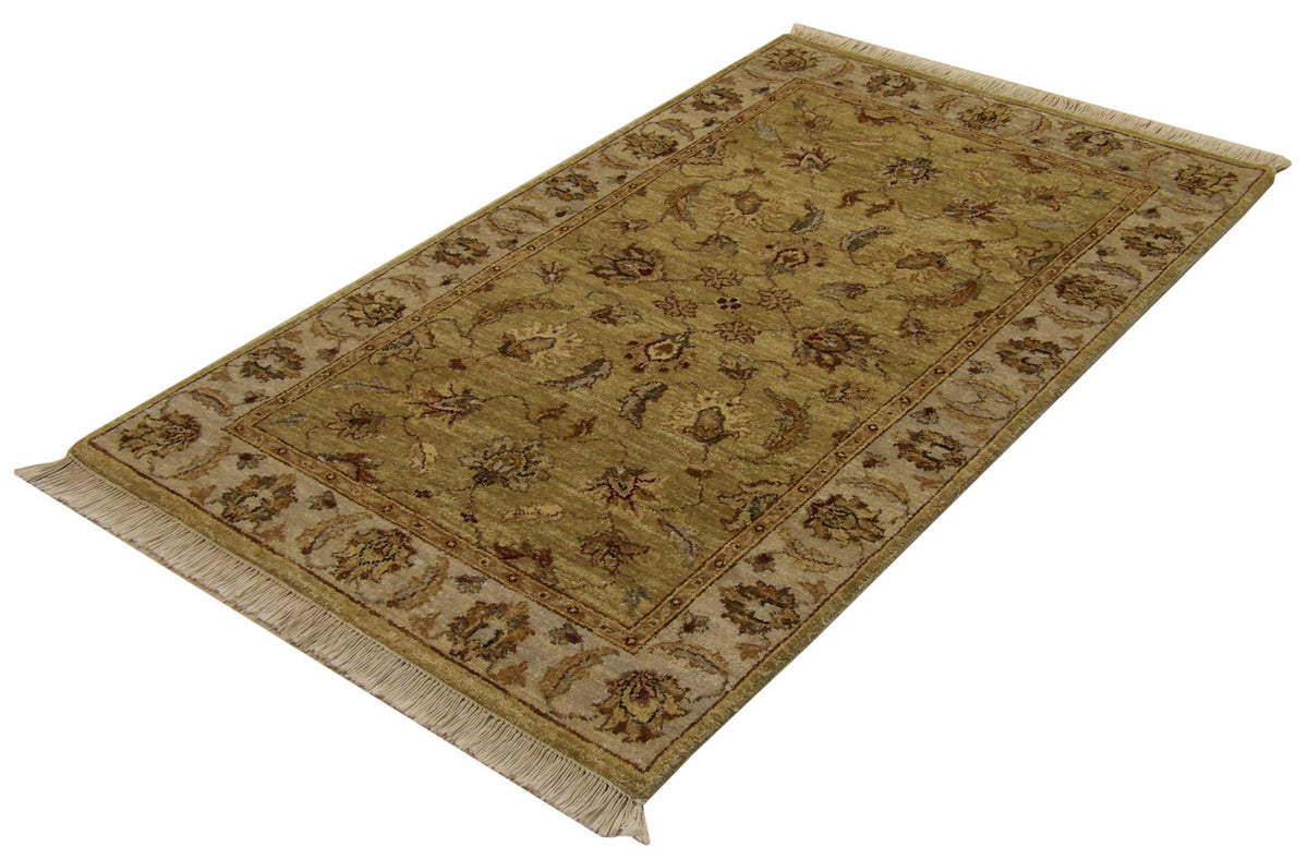 Traditional hand-knotted wool rug in Blue, 3'1" x 5'1", SKU w112