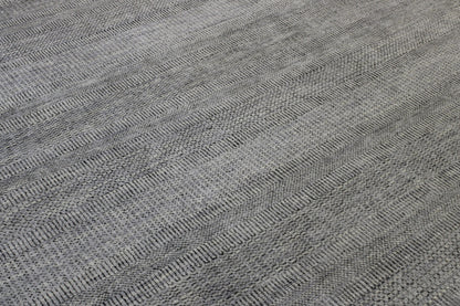 Close-up of wool pile, Gray rug