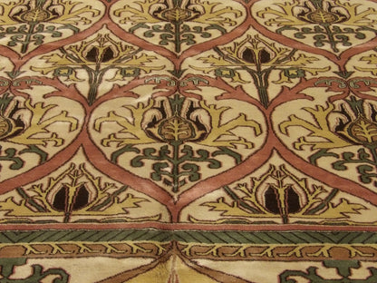 Tibetan damask wool texture close-up
