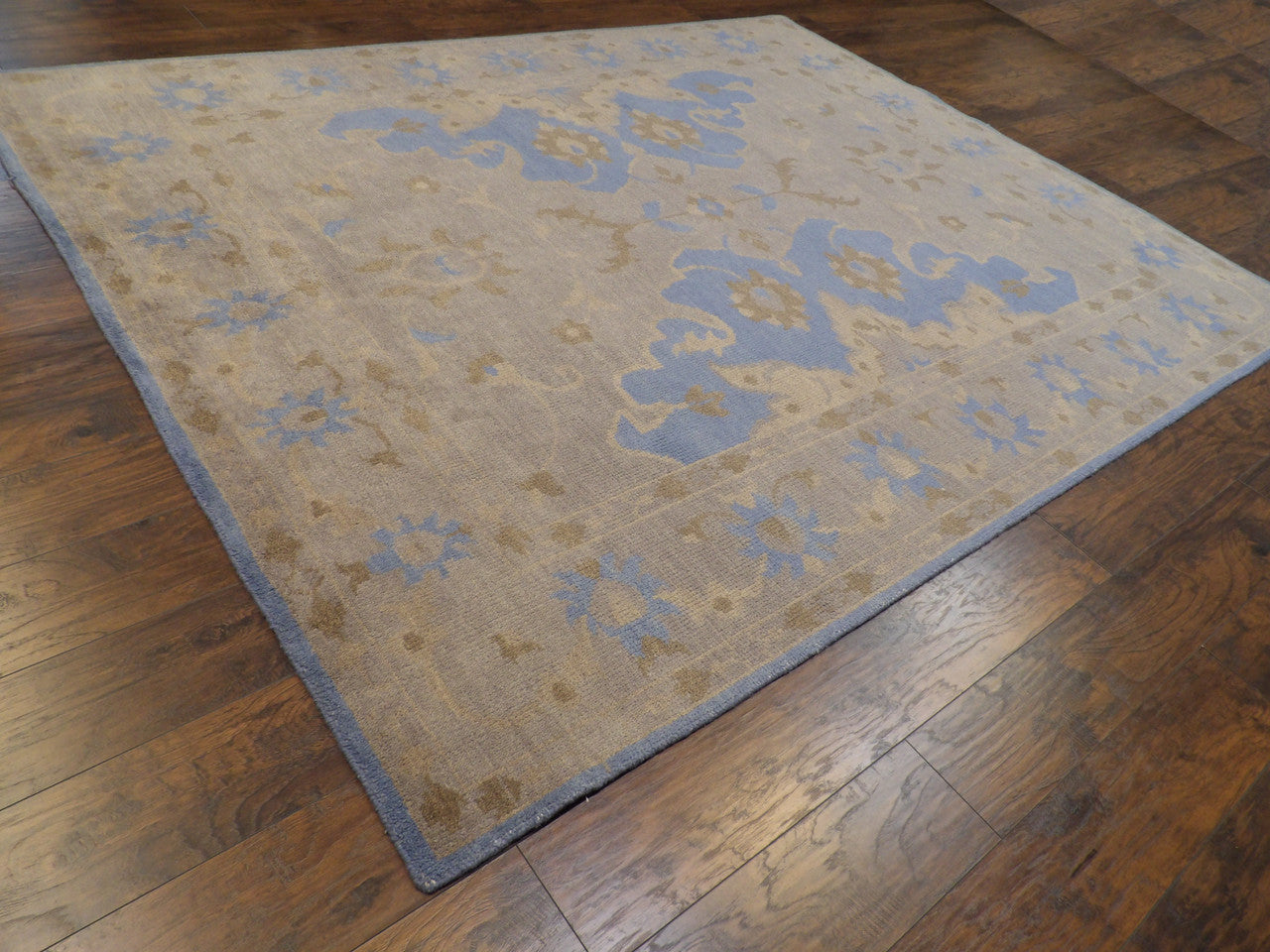 Full view of Oushak vintage rug