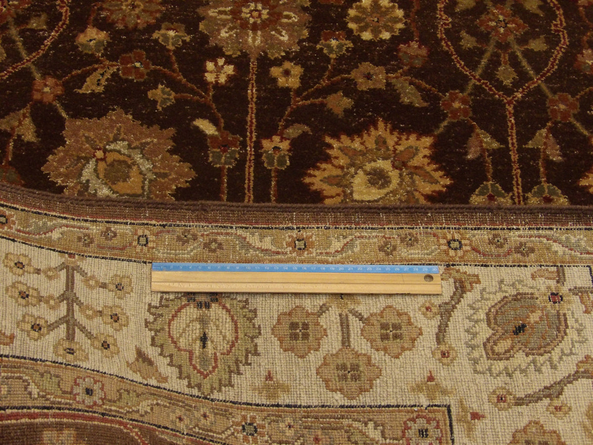 Chobie Antique hand-knotted wool rug in Brown, 6'0" x 9'0", SKU W868