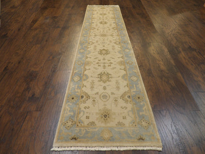 Turk Oushak Stone Wash rug corner detail