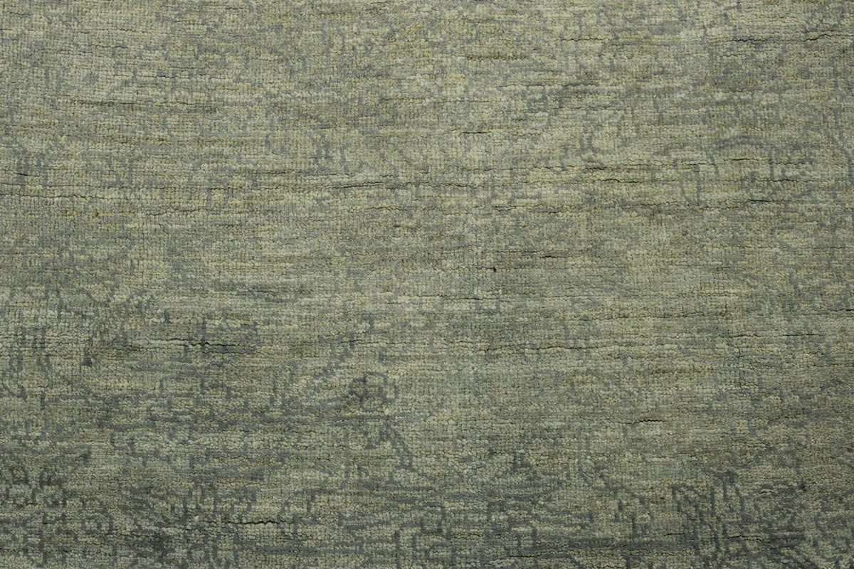 Oushak Bamiyan Chobi rug corner detail