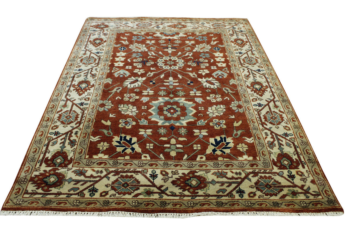 Full view of Tribal Heriz Design rug