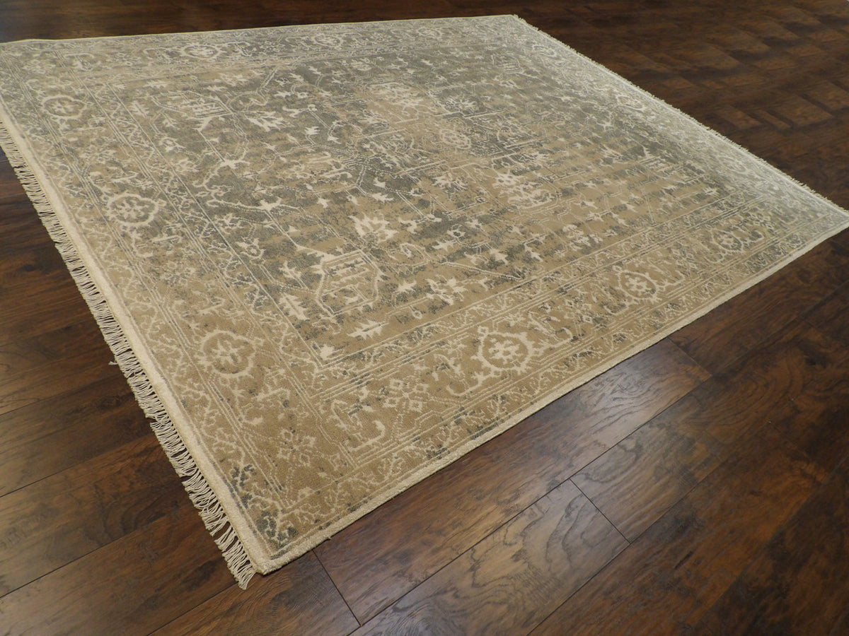 Full view of Oushak Sherapi Broken rug