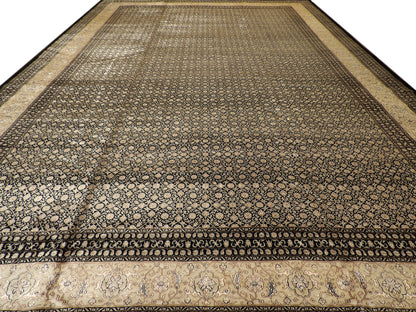 Herati Mir rug corner detail