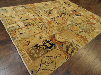 Patchwork Natural Dye Vintage Look pattern detail