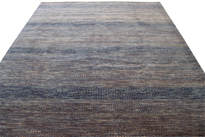 Close-up of wool pile, Blue & Purple rug