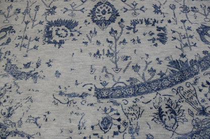 Transitional Abstract Broken Design rug corner detail
