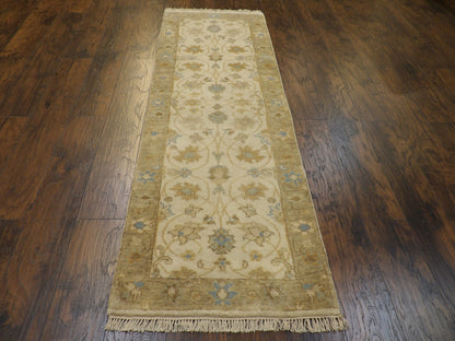 Turk Oushak Natural Dye rug corner detail