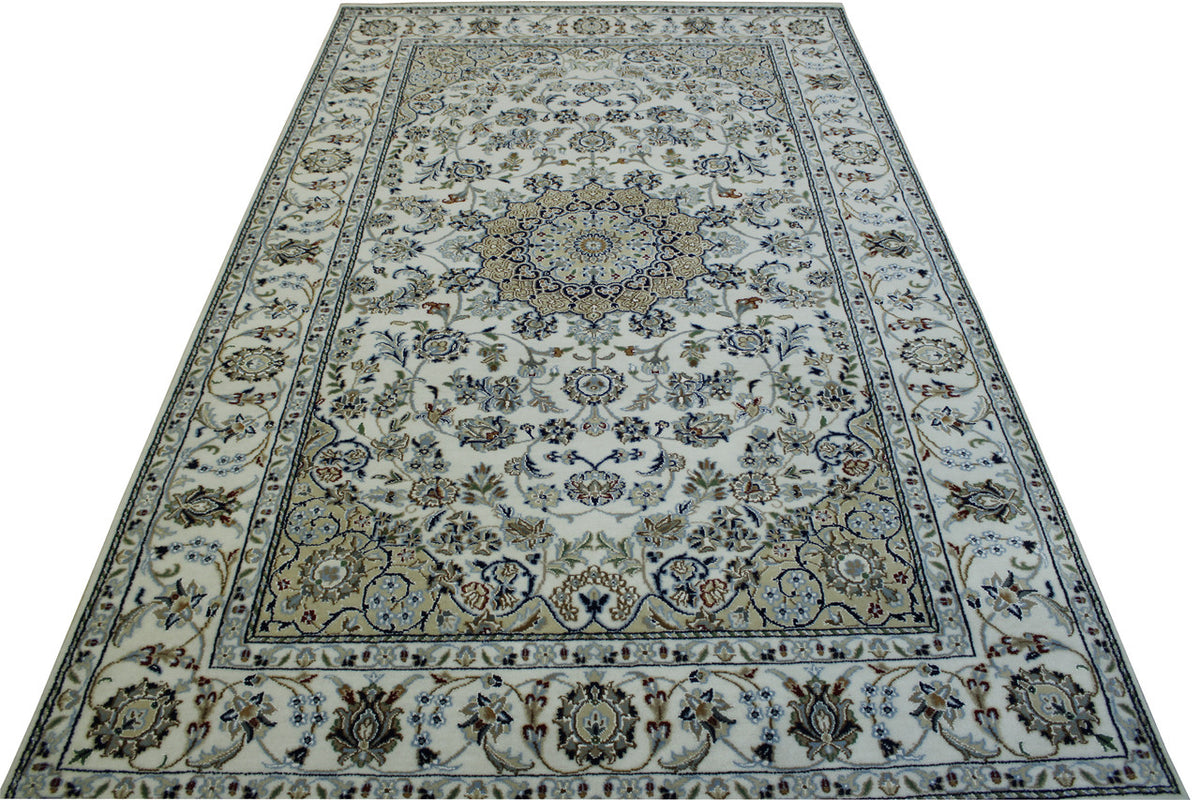 Close-up of wool pile, Beige rug