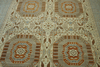 Back of Tribal Vegetable Dye Mamluk hand-knotted rug
