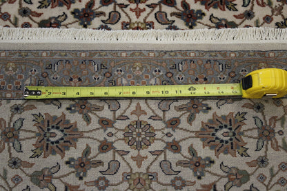 Back of Traditional Fine Mashad hand-knotted rug