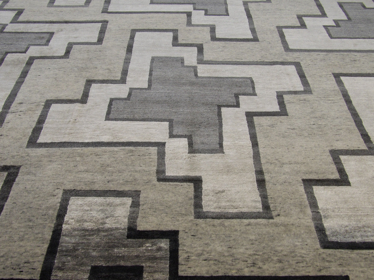 Modern Geometrical rug corner detail