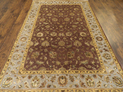 Fine Transitional Jaipur Floral Design rug corner detail