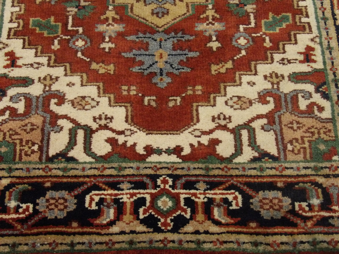 Full view of Heriz rug