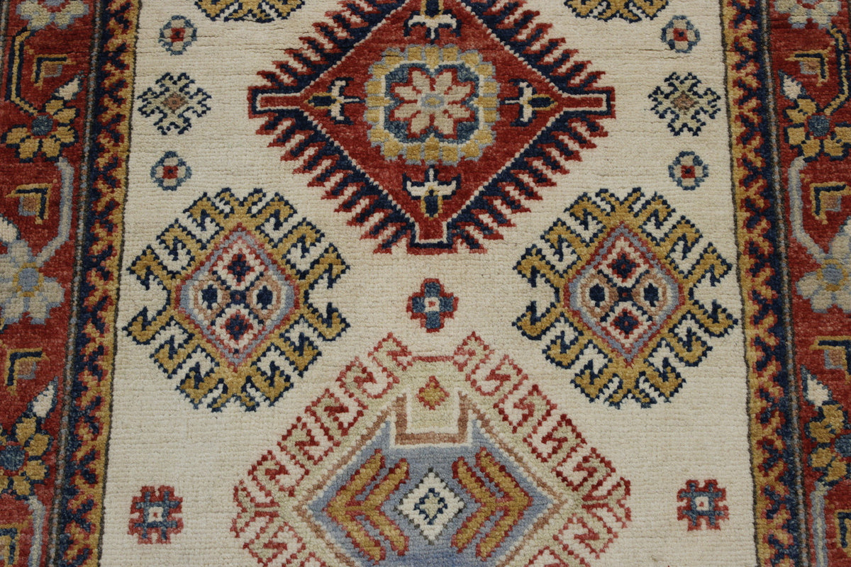 Close-up of wool pile, Beige rug