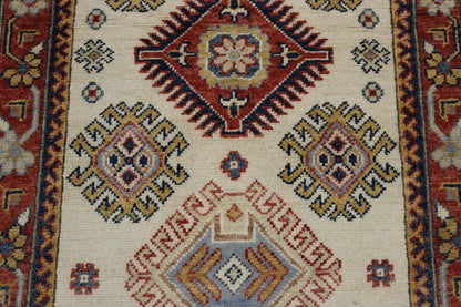 Close-up of wool pile, Beige rug