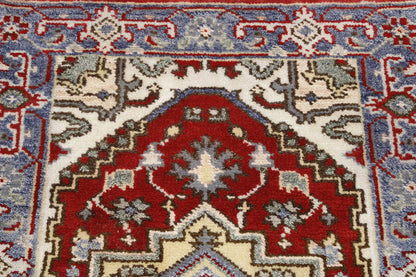 Close-up of wool pile, Red rug