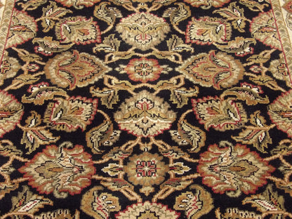 Back of Jaipur Kashan hand-knotted rug