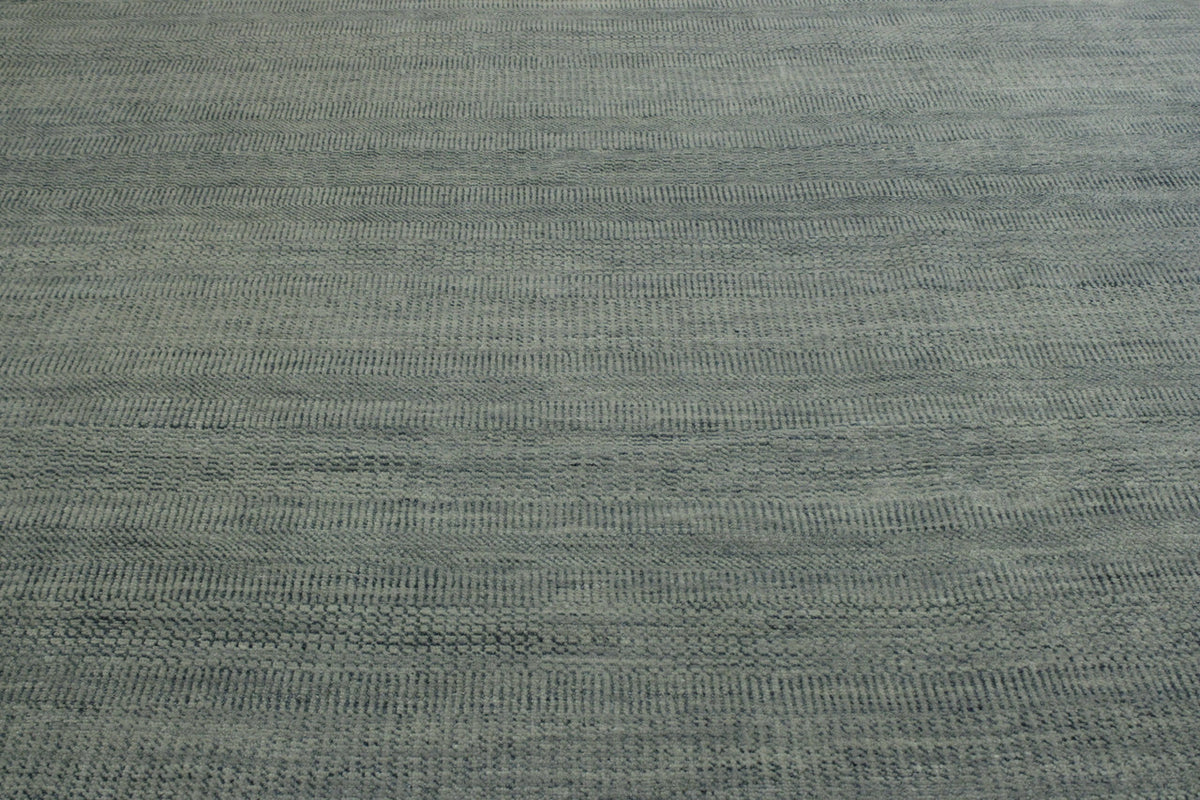 Back of Transitional Grass Design hand-knotted rug