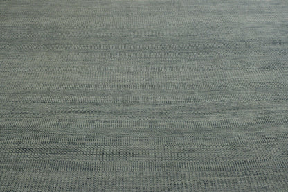 Back of Transitional Grass Design hand-knotted rug