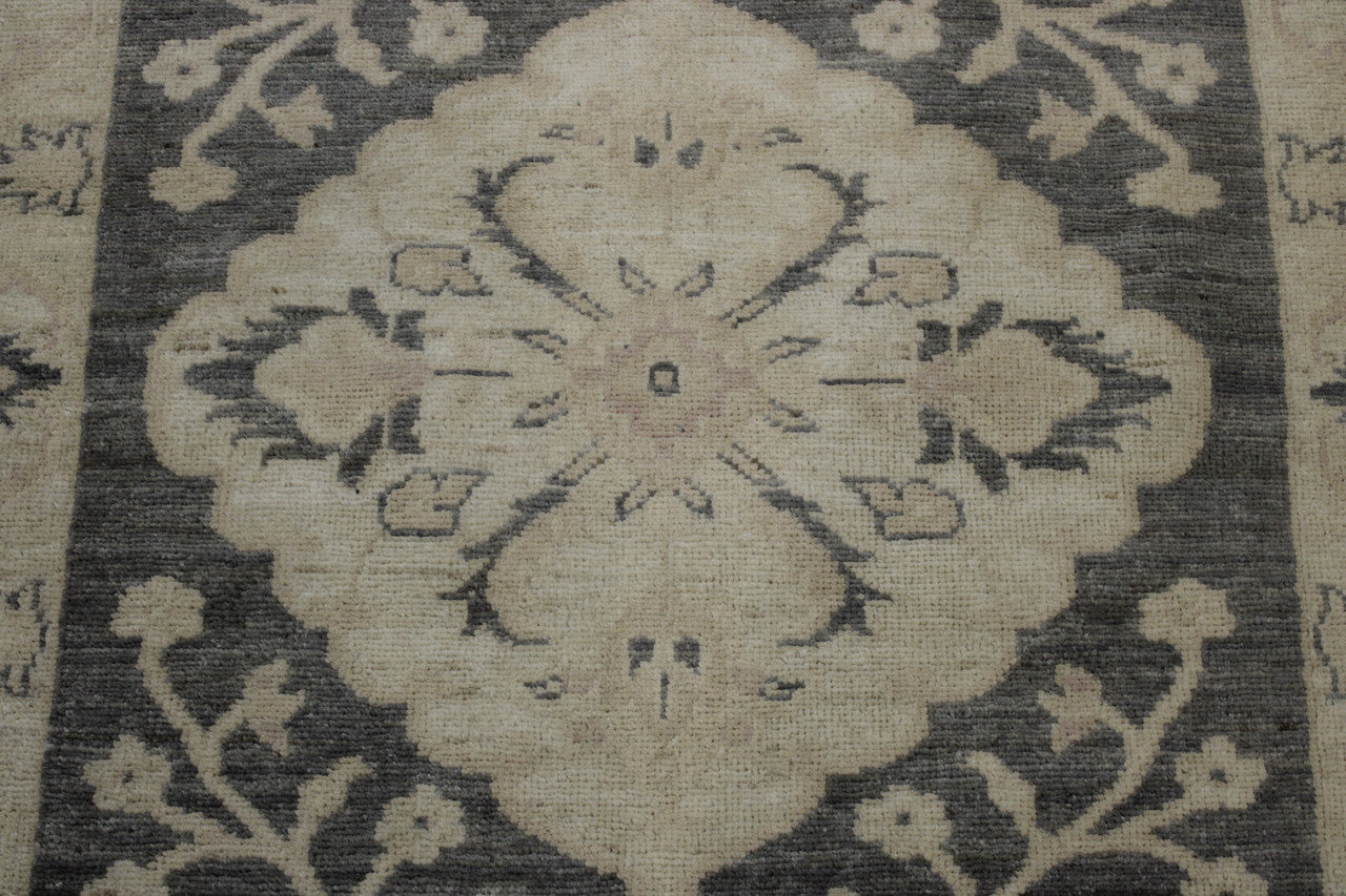 Close-up of wool pile, Gray rug