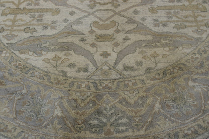 Oushak Indo Ziegler rug corner detail