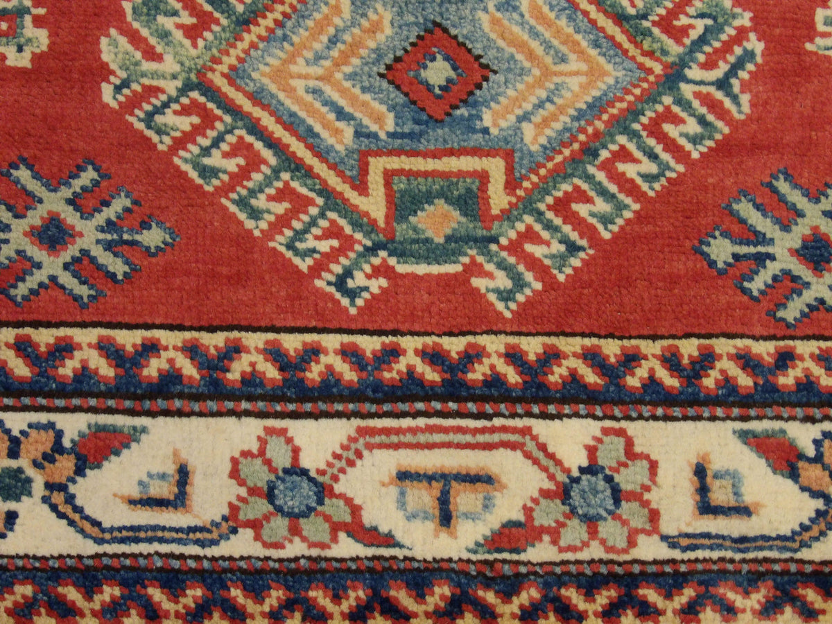 Kazak rug border detail