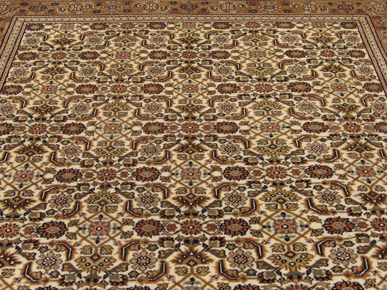 Back of Persian Herati Mir hand-knotted rug
