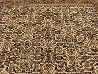 Back of Persian Herati Mir hand-knotted rug