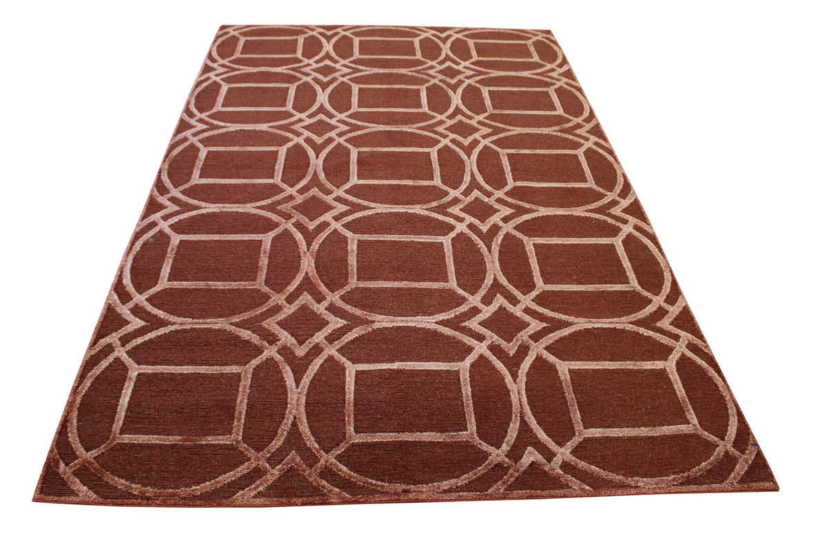 Modern Circle Design rug corner detail