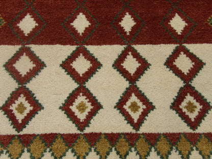 Back of Moroccan hand-knotted rug