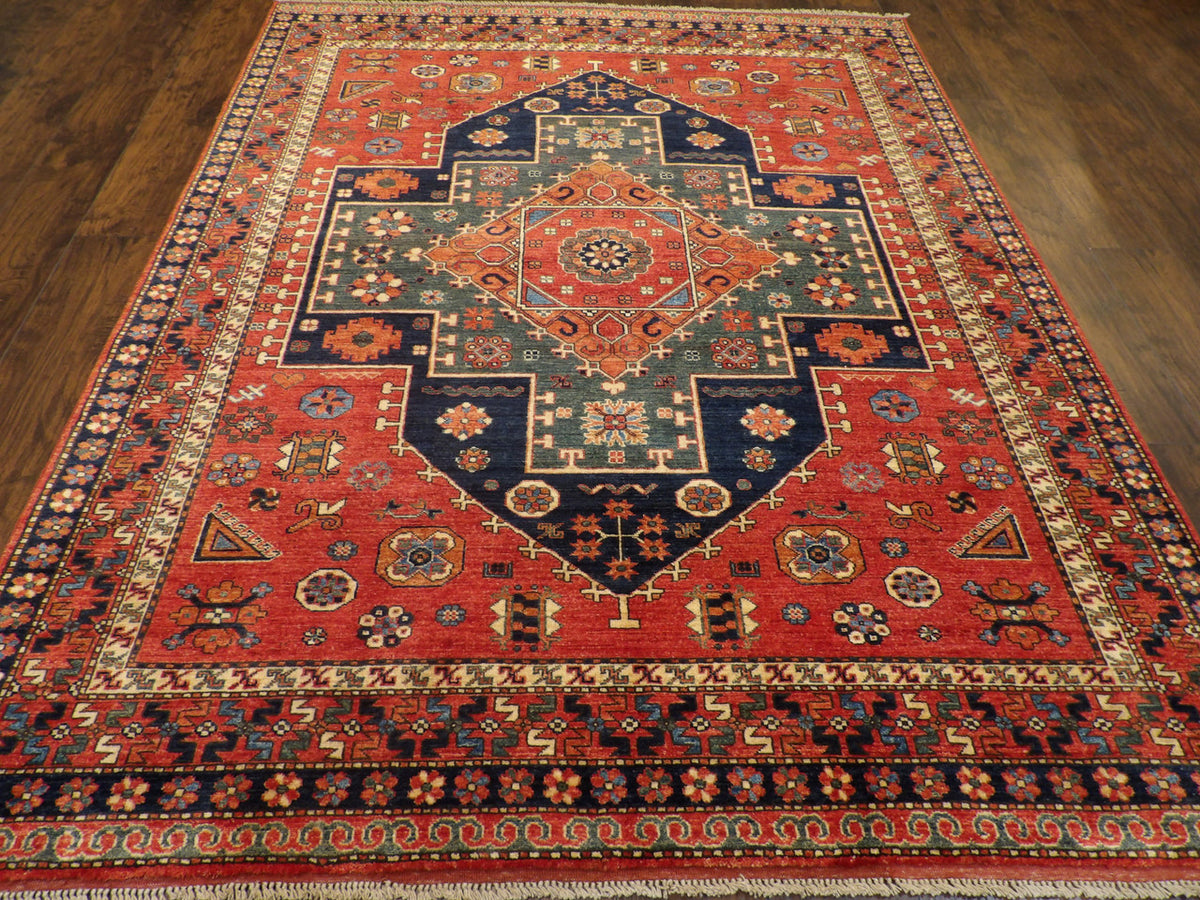Tribal Khorjan Natural Dye rug corner detail