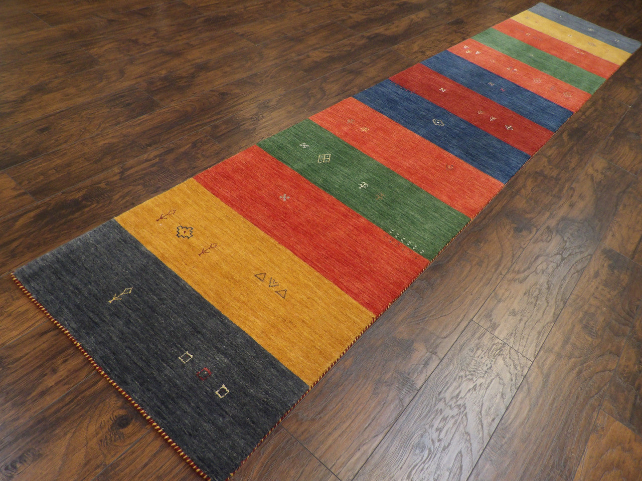 Modern Gabbeh pattern detail