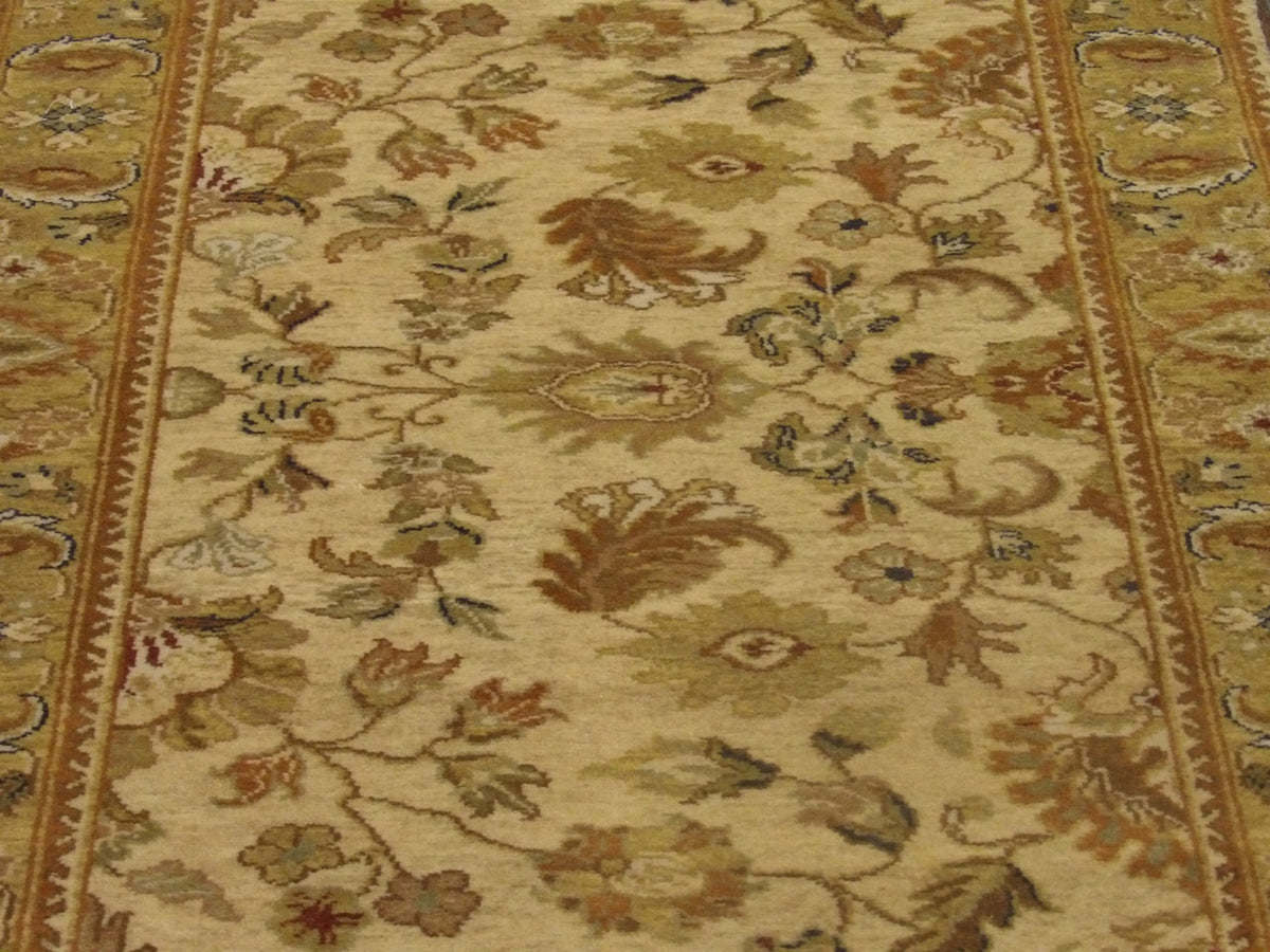 Back of Fine Jaipur Kashan Tie Dye hand-knotted rug